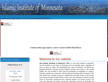 Tablet Screenshot of islamicinstituteofmn.com